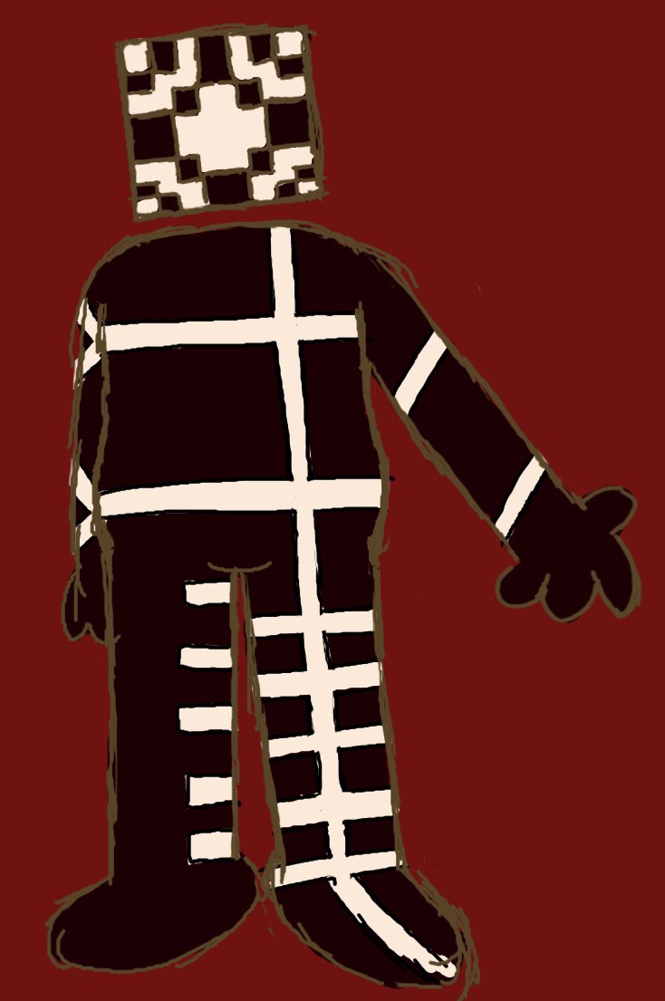 Turrent121's tweet photo. I havent drawn him in forever #tbotv #thebottomofthevoid #mark101 #Minecraft #minecraftarg https://t.co/1hXotIUKNI