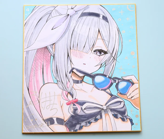 色紙A水着プラナちゃん 