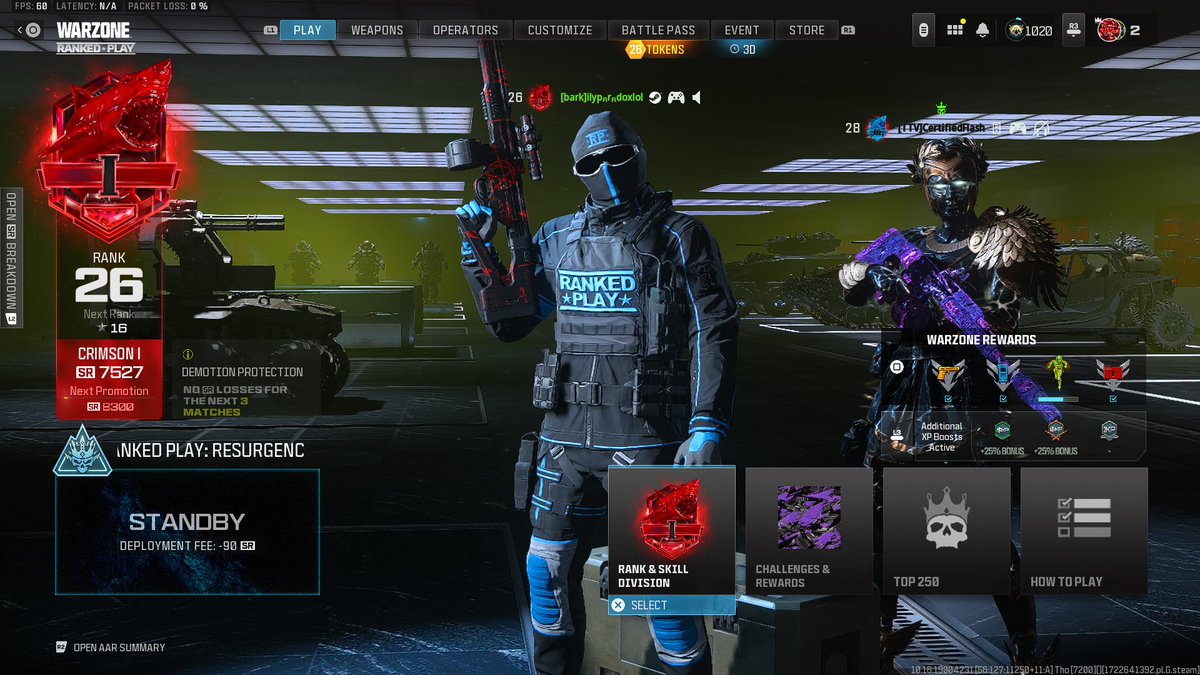 ParadoxTooWavii's tweet photo. @DefyOrg With Hardwork and Dedication You Could Do Anything and Improve Yourself Inna Game You Love, And Wanna Say That I finally made it to Crimson in Warzone with the Goats @Certified_Flash @johnblanke4 π¨π¨
#DefyRC #DefyOT https://t.co/09V9MGFEsG