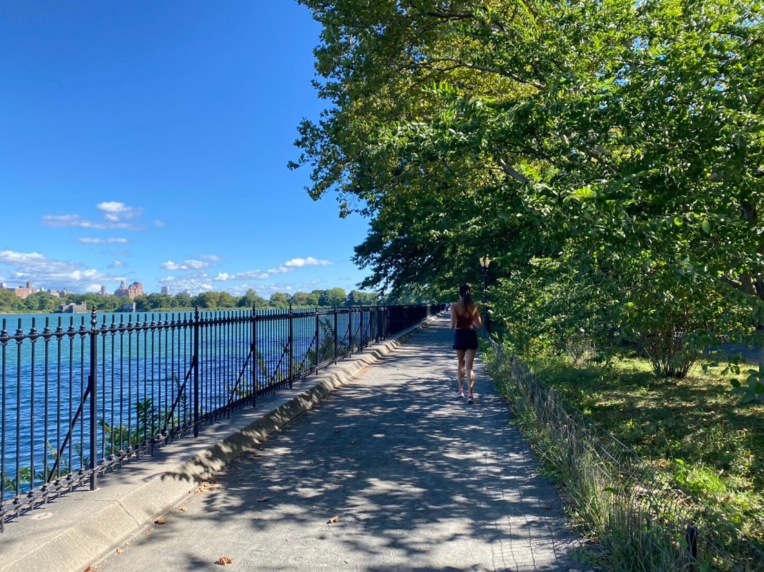 fruites's tweet photo. 朝ラン in セントラルパーク🏃‍♀️
公園内のJacqueline Kennedy Onassis Reservoirの周りを一周。
今朝は比較的涼しくて気持ちよく走れました🌿✨ https://t.co/2Sdw6vFIH0