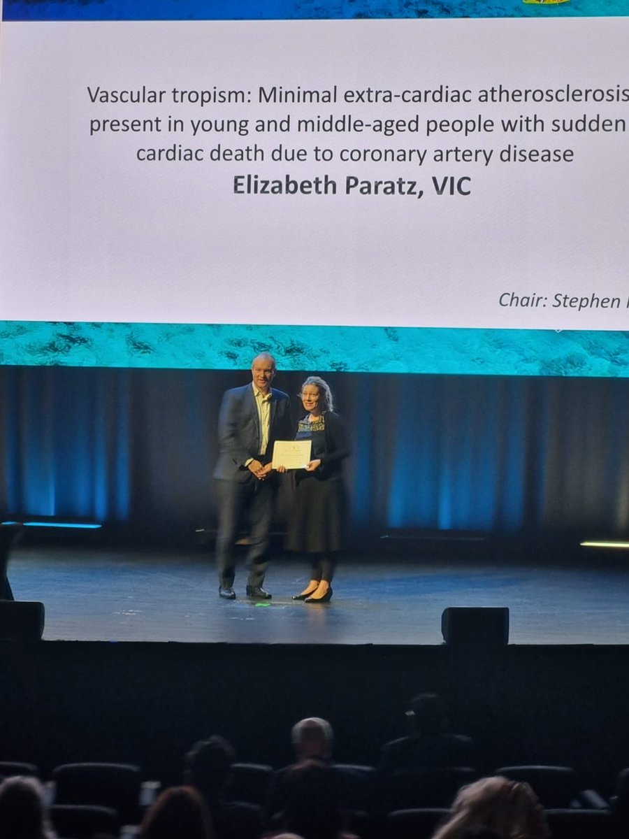 Unbelievably honoured to receive the @csanz2024 Ralph Reader Prize for Clinical Research. There are so many supporters and financial contributors to thank, as well as senior mentors. So excited to continue research into improving SCA prevention, care and outcomes.