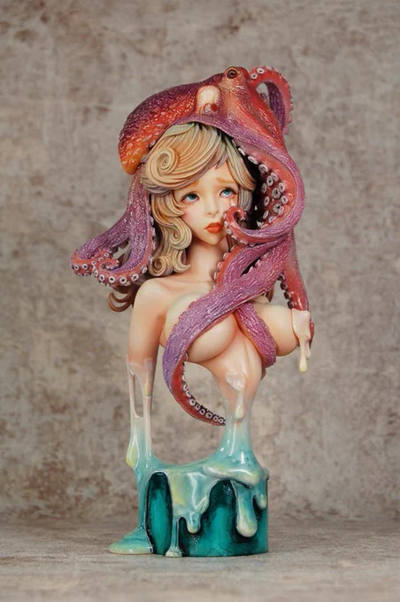 「哀ちゃん」This work was created in July 2018.#フィギュア #ワンフェス #sculptor 