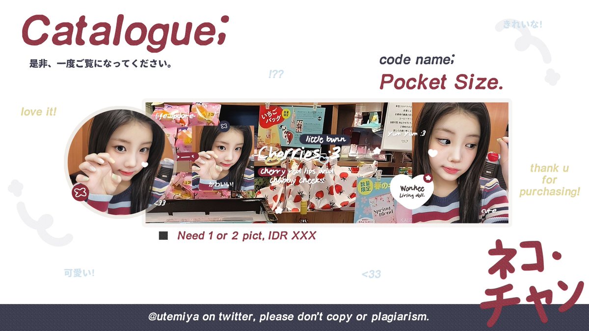 __dimmi's tweet image. Any interaction are appreciated!! 🎐

haii! aku bawa layout ready stok gg karina, wonhee, winter &amp;amp; minju actress. Bisa di take sekarang melalui dm yaa, payment all e-wallet / Qris, bisa cek alt buat harga &amp;amp;&amp;amp; detailsnyaa‼️

t. #zonauang