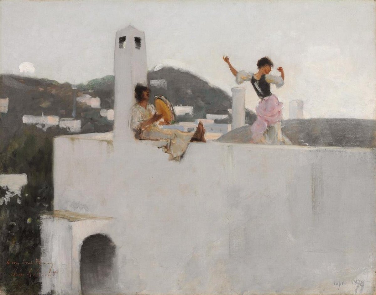 mason4922's tweet image. John Singer Sargent (American painter) 1856 - 1925
Capri Girl on a Rooftop, 1878
oil on canvas, 50.2 x 64.8 cm. (19.75 x 25.5 in.)