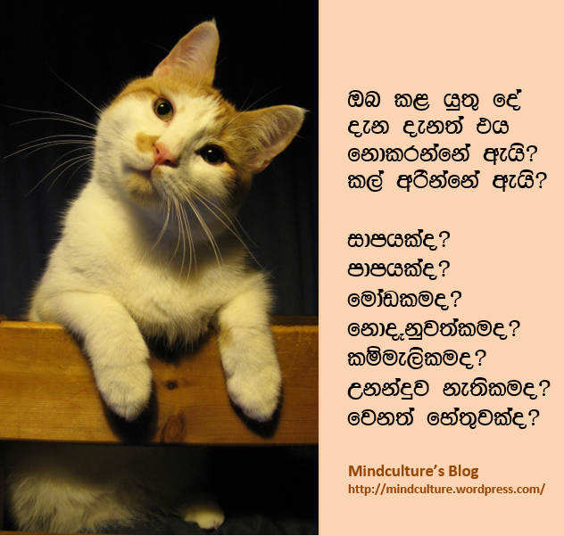 මේ ප්‍රශ්නෙට පිළිතුර කුමක්ද? ඔබ දන්නවාද?
via <a href="/MindcultureGuru/">MindcultureGuru</a> DiyunuwataAthwelakFoundation <a href="/Athwelak/">Diyunuwata Athwelak Foundation</a> #DAF