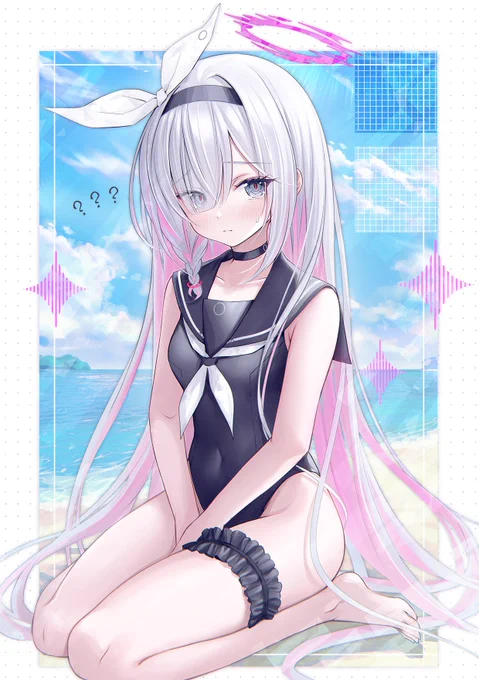 𝖲𝗎𝗆𝗆𝖾𝗋...?⊹ ࣪˖#ブルアカ #BlueArchive 