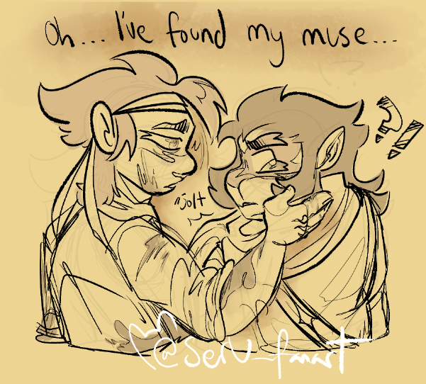 Serv_Fanart's tweet photo. "Bud, is that blood on you?"
"Nope, just paint ;)"

#plumsynoodles #plumsypaints ? #mkxmacaque https://t.co/WcAt8zTJQb
