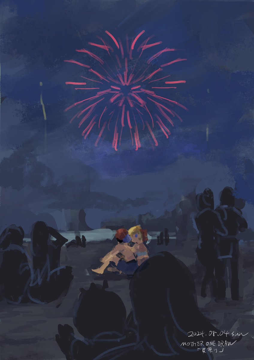 #MOTHER午後のお絵描き一本勝負
お題「夏祭り」（5分オーバー）

サマーズのおもいで