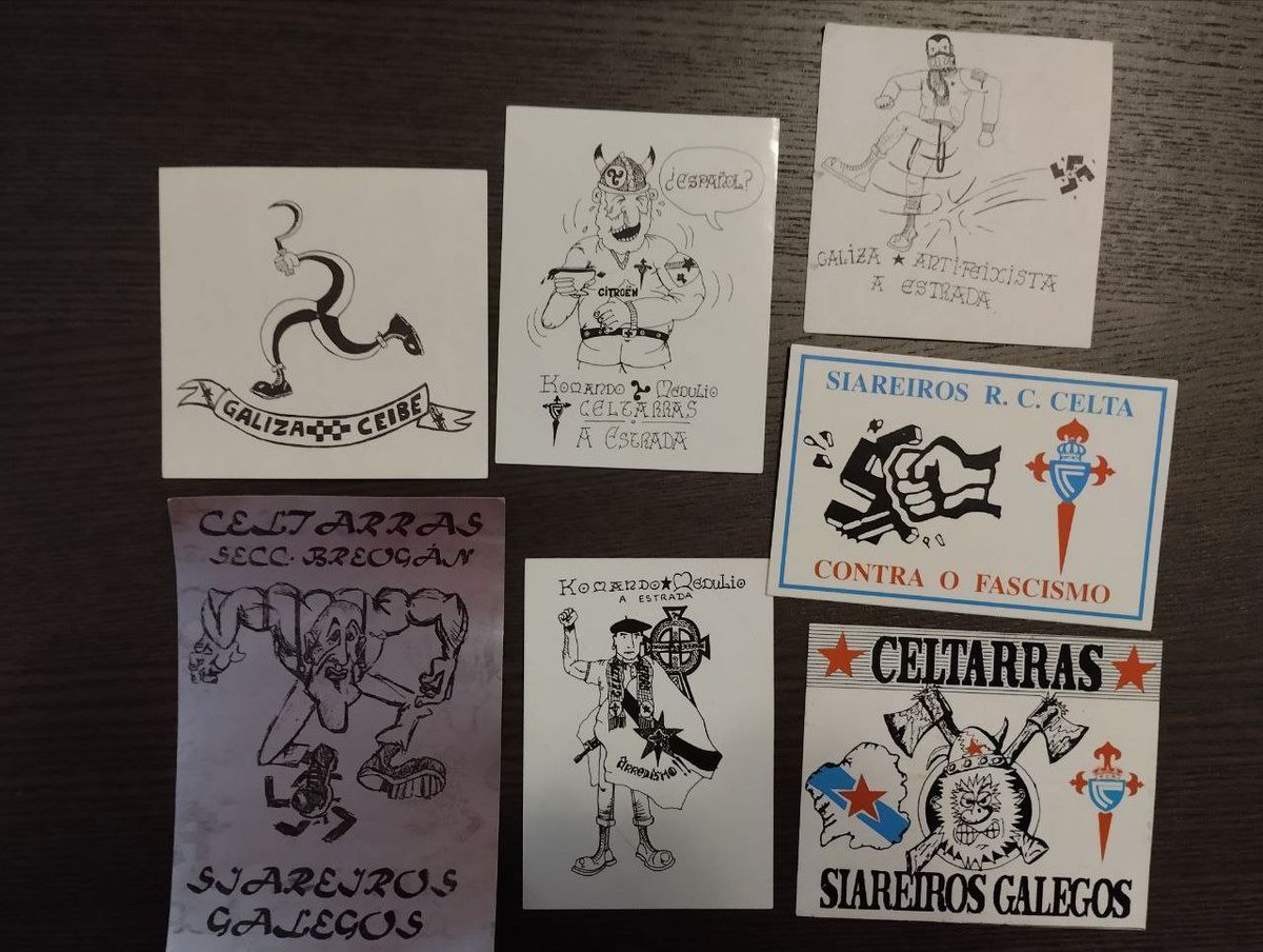 CUTTERZINE's tweet image. Pegatines noventeres de Celtarras.