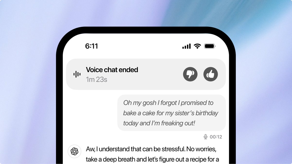 For those with premium #ChatGPT, I highly recommend trying out Voice Mode.

It's a remake of the 2013 movie "Her"