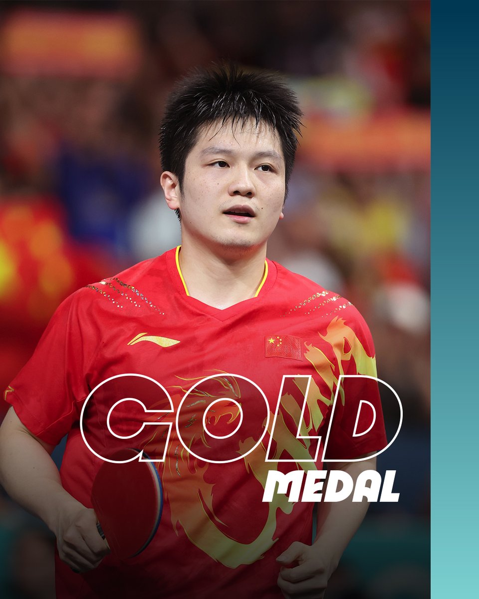 Paris2024's tweet photo. Félicitations à FAN Zhendong pour la médaille d'or ! 🥇
Depuis 2008 le champion Olympique de tennis de table est chinois, et la série continue à #Paris2024 ! 🇨🇳
-
Congratulations to FAN Zhendong for the gold medal! 🥇
Since 2008, the Olympic table tennis champion has been Chinese, and the streak continues at Paris 2024! 🇨🇳