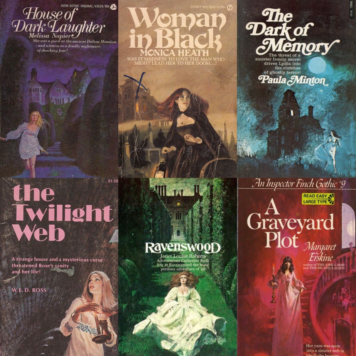proseluvr's tweet photo. vintage gothic book covers are so gorgeous can we please bring them back https://t.co/mqpZIBIHAc