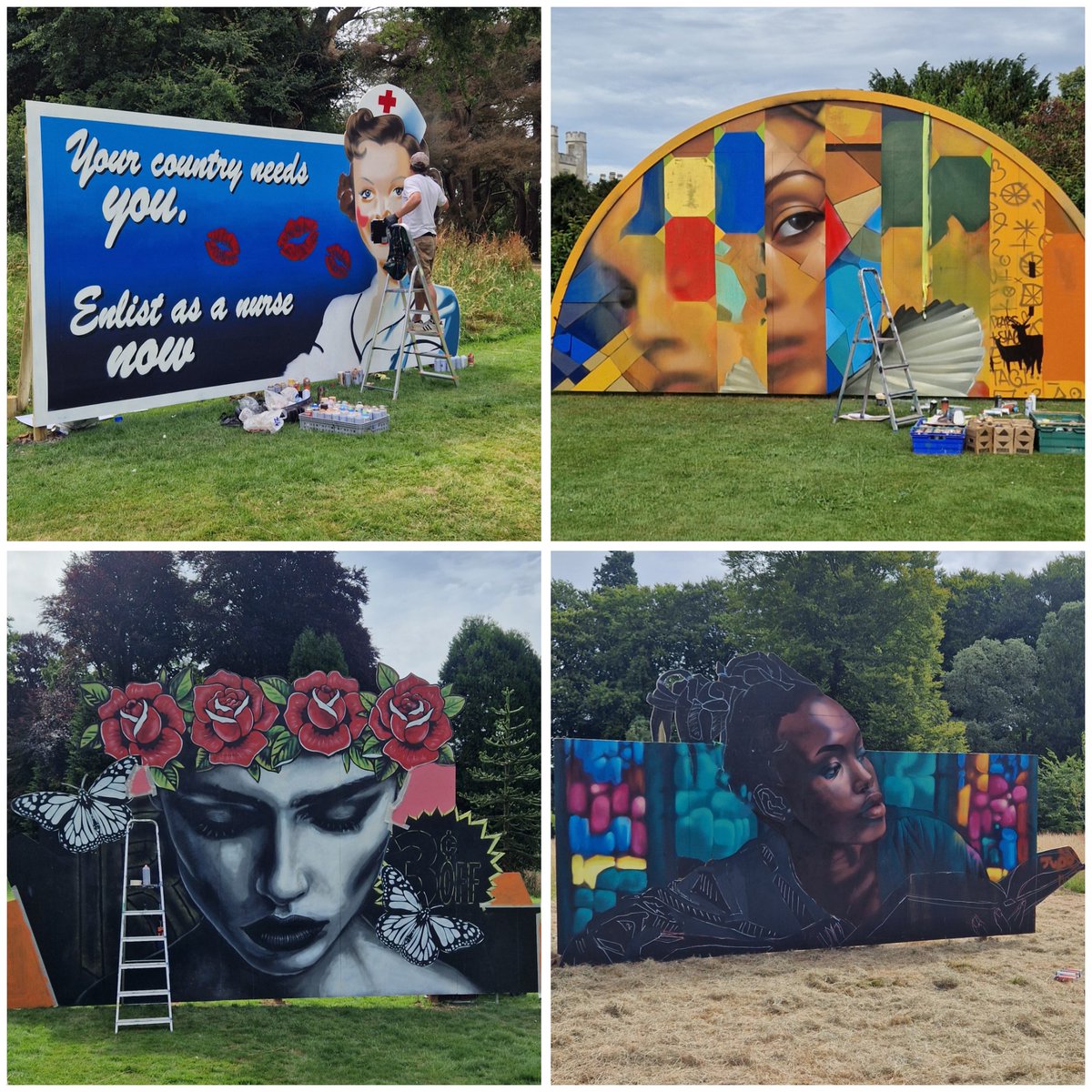 LDOxC21's tweet image. An awesome Sunday morning at @AshridgeHouse for @Upfest 🙌 Great to talk to some of the artists &amp;amp; see their work in progress 👌 Each piece of art work links back to the heritage of Ashridge House too! Definitely worth a visit over the next couple of weeks 🙌