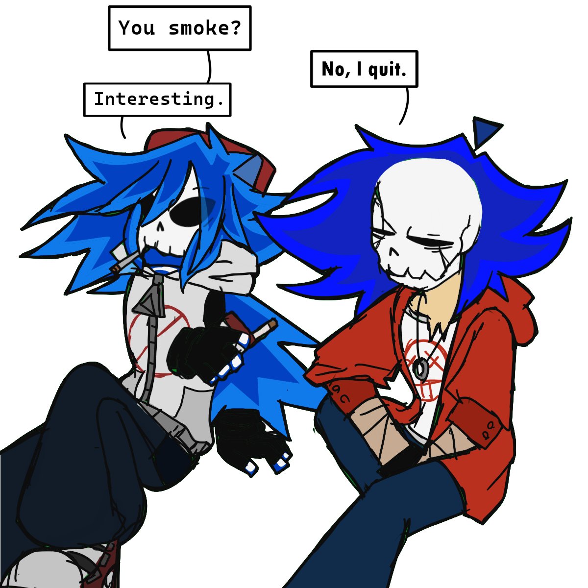 Momgana_'s tweet photo. Hi hello uhmmm, I really liked the design of your reaper bf guy so wanted to draw him w my au version of bf ✌✌✌ (sorry this is random a) @sketchygirl711
=
=
=
[ #fridaynightfunkin #TheReaperRapperAU ] https://t.co/7NyR0fjaOB