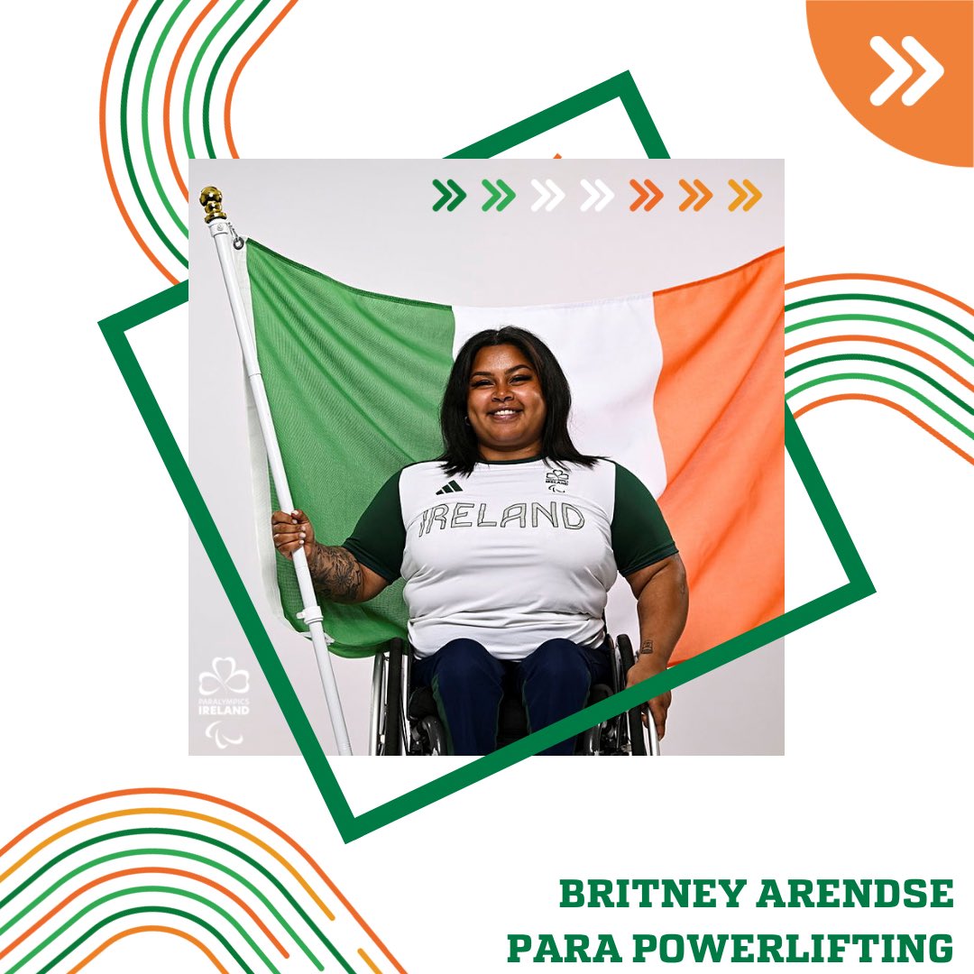 ParalympicsIRE's tweet photo. BRITNEY ARENDSE

Paris will be Britney’s second Paralympic Games. She made her debut at Tokyo in 2021.

Age: 24
Hometown: Mullagh, Co Cavan
Classification: Up To 79kg

#TheNextLevel | #Paris2024 | #TeamIreland https://t.co/hvfEbuzUbh