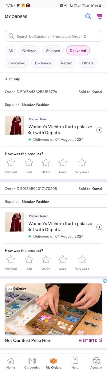 Ammy25992's tweet photo. @viditaatrey my order id are https://t.co/CiJ03t8Ifb