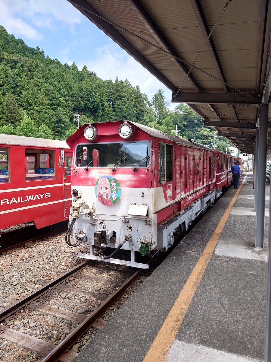 a0380m's tweet photo. 井川線でゆる旅
#ゆるキャン
＃大井川鉄道 https://t.co/4WfSvvyGgi