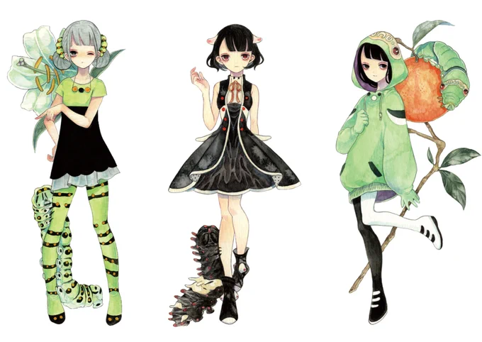 イモムシと人間がなかよししてる絵を描きます…よろしくお願いします#私はこういう絵師です見た絵師全員参加 