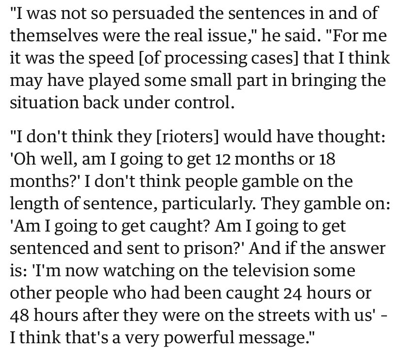 DarrenMelroy's tweet photo. @drphiliplee1 True - but this is what Starmer said after 2011 Riots and he seems to be following suit again re rapid justice, so maybe a good sign. https://t.co/tEqIiFdhfe