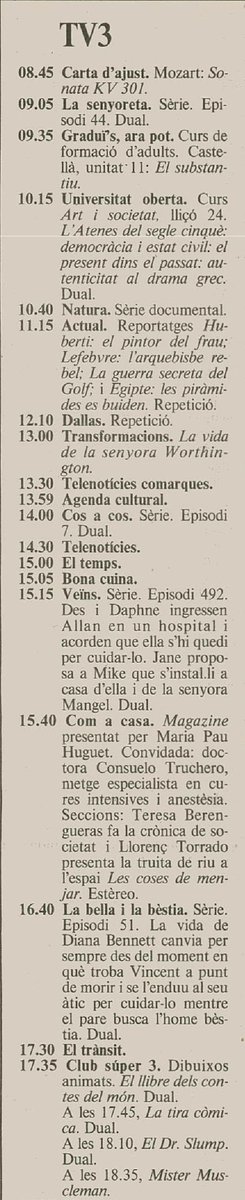 LafondLa52872's tweet photo. "Musculman/Mister Muscleman" es va estrenar a la televisió catalana el 5 d'abril de 1991, i es va emetre a TV3. L'anime va ser doblat al català.
#キン肉マン #Musculman @toeianime_info #DoblatgeCatalà #TV3 #JordiVila #OriolRafel @JoanPera_ #EduardFarelo #XavierFernández https://t.co/INgnjZwFPk