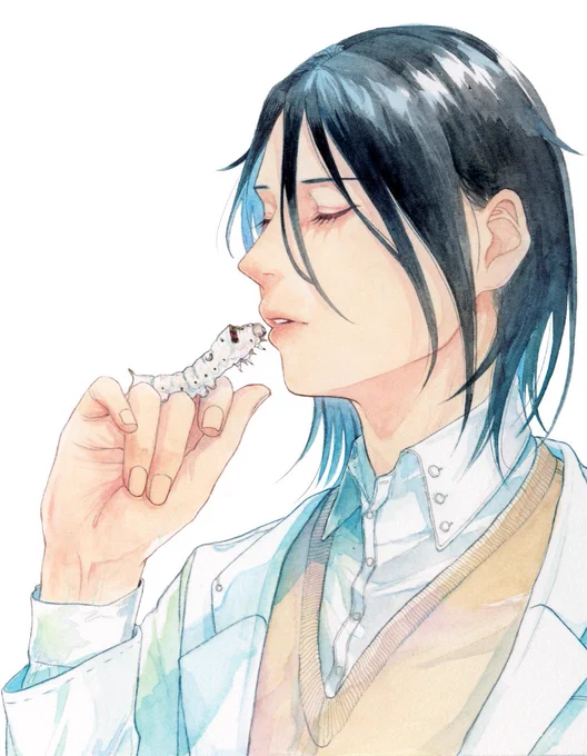 イモムシと人間がなかよししてる絵を描きます…よろしくお願いします#私はこういう絵師です見た絵師全員参加 