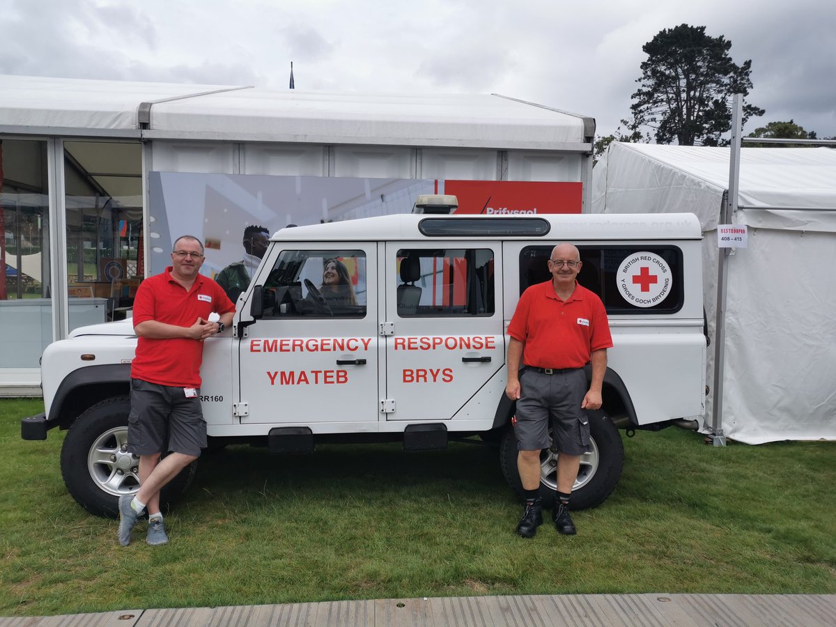 A brilliant first weekend for us at the #Eisteddfod. Great to be on the maes chatting about our work in the community - this emergency vehicle is based at #Pontypridd fire station.