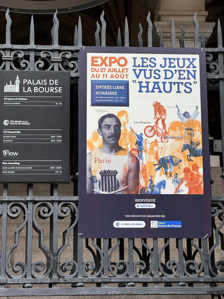 hautsdefrance's tweet photo. ✅ La Région #hautsdefrance et la @CCI_hdf vous invitent à découvrir gratuitement l’exposition : "Les Jeux vus d'en hauts" 👉 https://t.co/LF1TO2VRXV

📌 Au Palais de la Bourse de #Lille, jusqu'au 11 août. https://t.co/1s7t2T3l0P