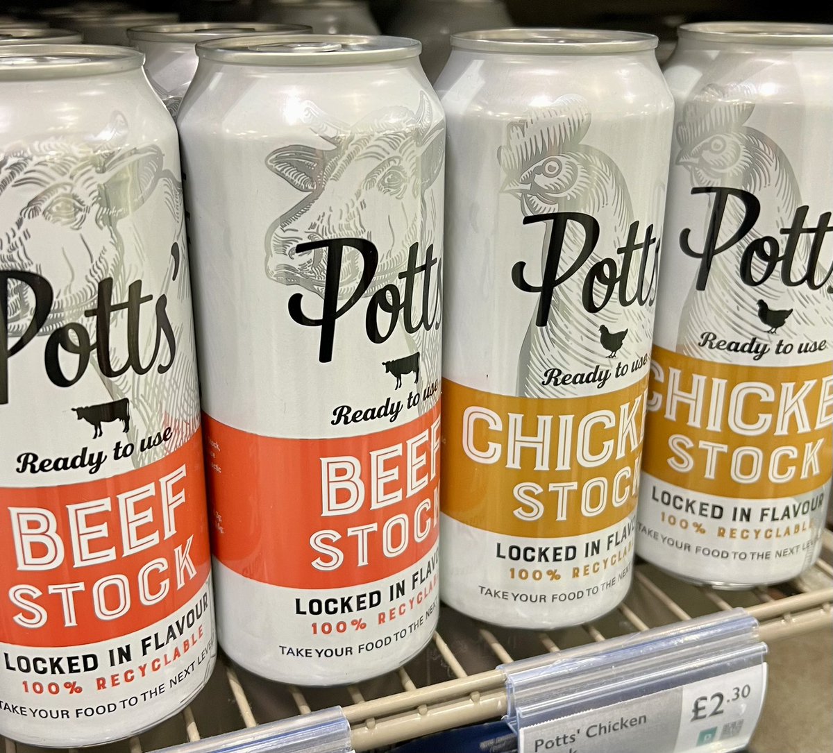 NeilMcR's tweet photo. 2pc Gravy &amp; Stock !
Not seen this before great use of a 2pc Aluminium beverage can made by Crown.
@CanTechIntl @LifeAtCrown @CanTechtheGran1 @PottsPartners @waitrose #canmaking https://t.co/qdlcqmGmm9