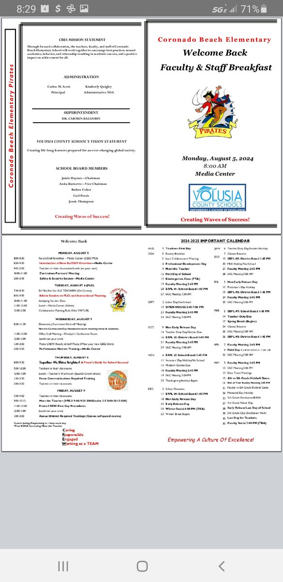 Carlos M. Scott (@scottfesbobcats) on Twitter photo Welcoming our Pirates back with detailed information about Preplanning Week and the school year. <a href="/CBESPirates/">Coronado Beach Elementary School</a> <a href="/MrsCanfieldSC/">Jessica Canfield</a> <a href="/volusiaschools/">Volusia County Schools</a> Welcoming our Pirates back with detailed information about Preplanning Week and the school year. <a href="/CBESPirates/">Coronado Beach Elementary School</a> <a href="/MrsCanfieldSC/">Jessica Canfield</a> <a href="/volusiaschools/">Volusia County Schools</a>