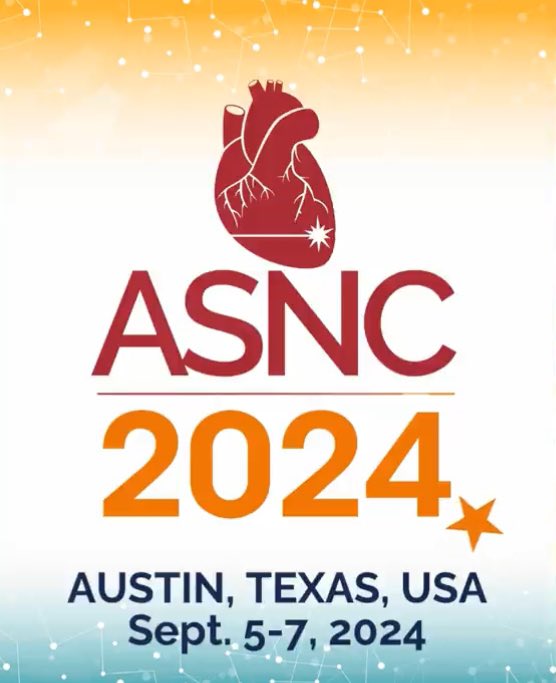 Claudio Tinoco Mesquita (@ctinocomesquita) on Twitter photo <a href="/MyASNC/">ASNC Society</a> is just around the corner ! 🎉 Join the Fun at ASNC2024! 🎊
📅 Annual Scientific Session and Exhibition of the American Society of Nuclear Cardiology🚀
📍 September 5-7, 2024 🏨 Where: JW Marriott Austin from September 5-14, 2024 <a href="/estelais/">Dra. Isabel Carvajal.</a> <a href="/ParthibanArum18/">Parthiban Arumugam</a> #ASNC2024 <a href="/MyASNC/">ASNC Society</a> is just around the corner ! 🎉 Join the Fun at ASNC2024! 🎊
📅 Annual Scientific Session and Exhibition of the American Society of Nuclear Cardiology🚀
📍 September 5-7, 2024 🏨 Where: JW Marriott Austin from September 5-14, 2024 <a href="/estelais/">Dra. Isabel Carvajal.</a> <a href="/ParthibanArum18/">Parthiban Arumugam</a> #ASNC2024