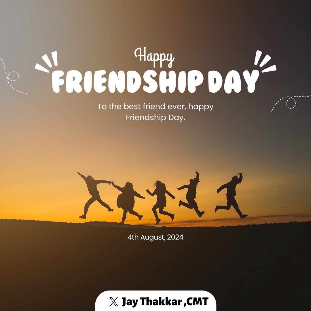 JayThakkar22's tweet photo. To the friends who feel like family—Happy Friendship Day! 🌟 #FriendshipDay #ForeverFriends #HeartfeltConnections #TrueBuddies #CelebratingYou https://t.co/VZRFWFq2W7