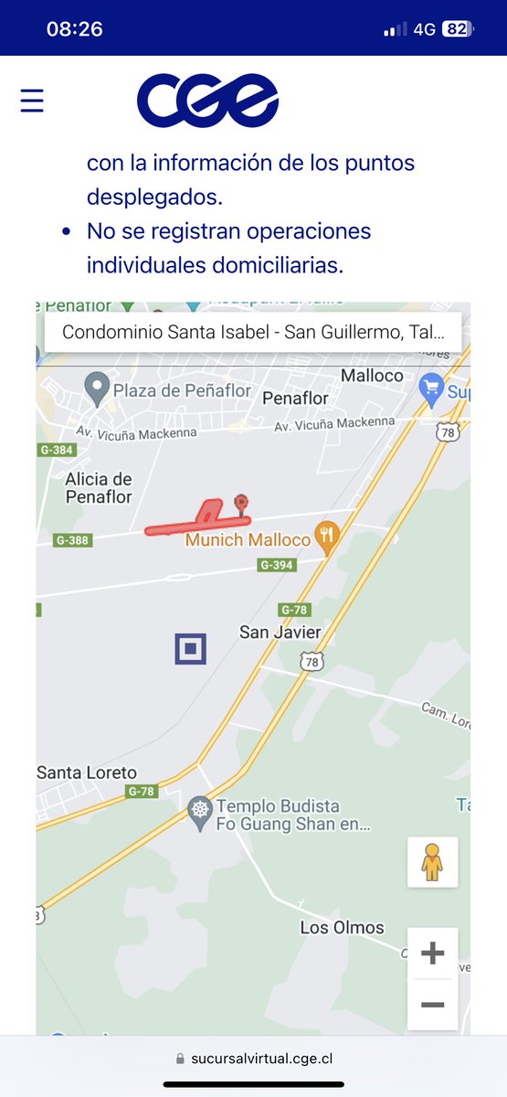 andisantander's tweet photo. @CGE_Clientes que sucede? Aún no llega la luz y en el mapa sale que si 👀 háganse cargooooo!!!! Ya son casi 60 horas sin luz! https://t.co/JnHgXndyrK