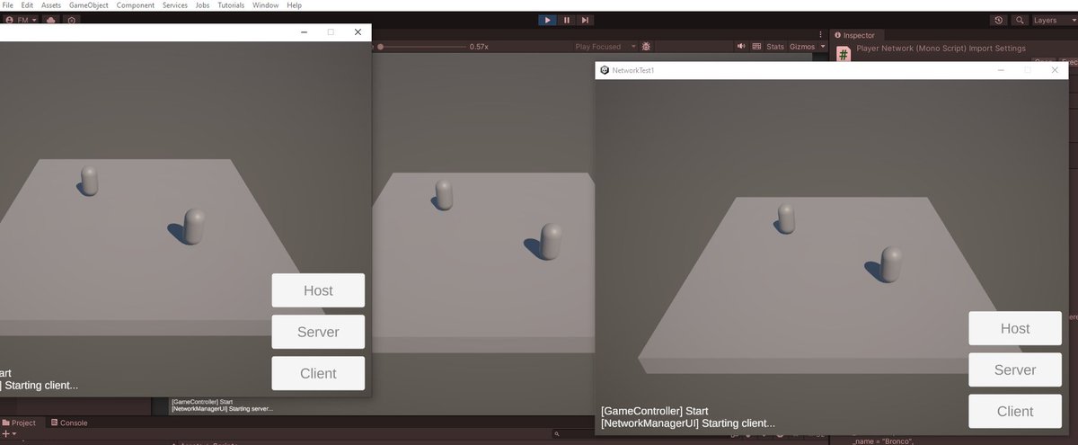 TheFabulousMac's tweet photo. ein server und zwei clients, alles gesynced. im moment noch client-authoritative aber wird noch umgestellt auf server-authoritative 😀 #3dmac https://t.co/STsVQHdSLl
