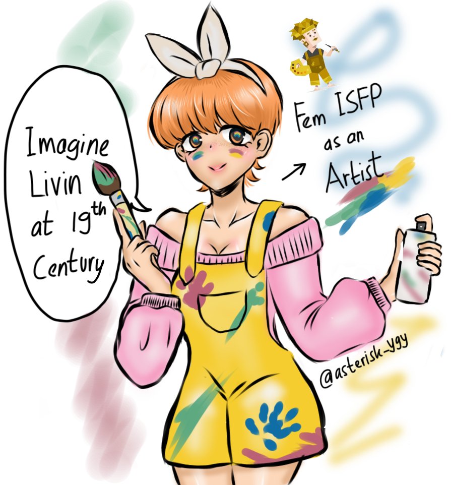 asterisk_ygy's tweet photo. The most artistic type! 🎨
Living in the 19th century (monochrome) is a disaster for isfp 📼

art by me @asterisk_ygy 💕

#isfp #entp #mbti #isfpfanart #entpfanart #mbtifanart #femaleisfp #femaleentp #mbtioc #mbtimemes #oc #fanart #isfpmemes #entpmemes #mbti #entpxisfp #isfpxentp https://t.co/6syxjIfZRV