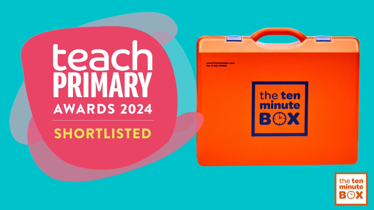 fiveminutebox's tweet image. Our Ten Minute Box has made the Teach Primary SEN category Shortlist!
Well done to fellow shortlisters @BSquaredLtd @bbceducation @BloomsburyBooks @HodderEd3to11 @WholeSchoolSEND 
Thanks @TeachPrimary