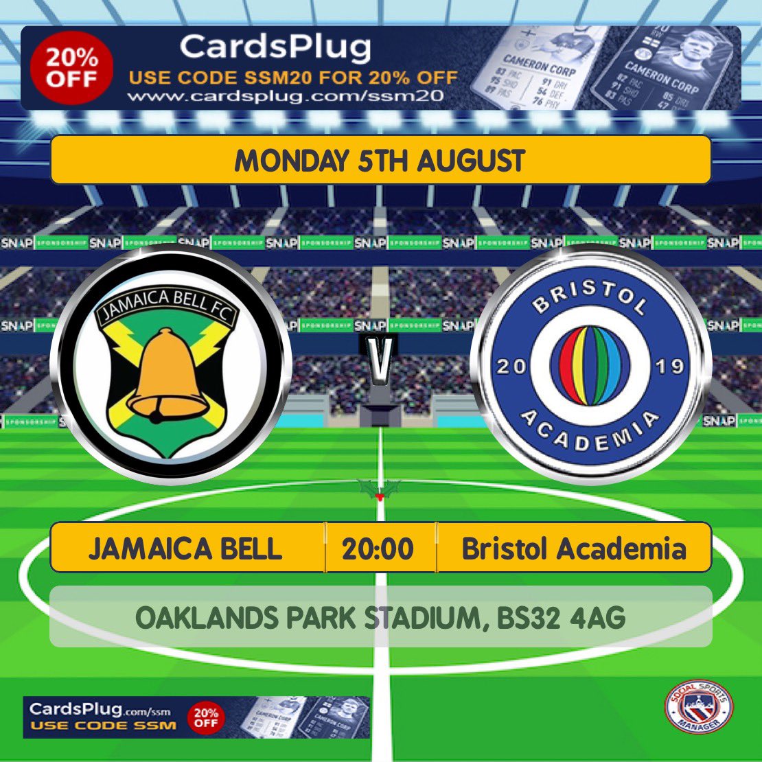 bristolacademia's tweet photo. We’ve reached the final step in our journey, ITS CUP FINAL time, can we bring more silverware into the cabinet. 

🗓️: 05/08/24
⏰: 8:00 PM
🏡: Oaklands Park Stadium, BS32 4AG
⚽️: @JamaicaBellFc 

#BristolAcademia #UTA #FootballLover #SoccerMatters #FINAL #sundayleaguefootball https://t.co/ujzQlrGTfz