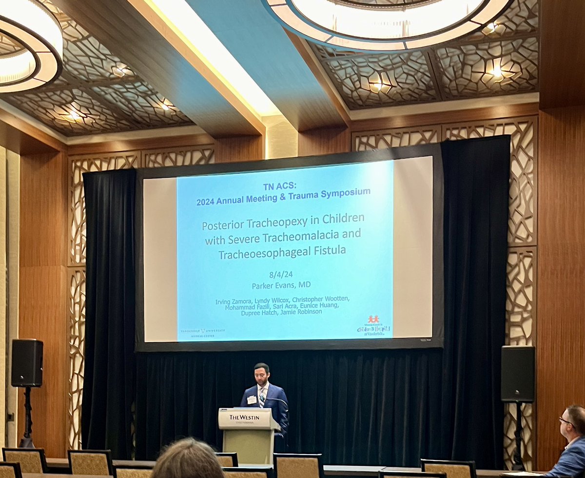 Jamie Robinson (@jamierobinsonmd) on Twitter photo Superstar PGY4 aspiring pediatric surgeon Parker Evans presenting our growing program caring for children with TEF, tracheomalacia, and posterior tracheopexy! Fortunate to see his ongoing success! <a href="/parkertevans/">Parker Evans</a> <a href="/VUMCchildren/">Children's at VUMC</a> @VUMCSurgRes @vumcdbmi Superstar PGY4 aspiring pediatric surgeon Parker Evans presenting our growing program caring for children with TEF, tracheomalacia, and posterior tracheopexy! Fortunate to see his ongoing success! <a href="/parkertevans/">Parker Evans</a> <a href="/VUMCchildren/">Children's at VUMC</a> @VUMCSurgRes @vumcdbmi