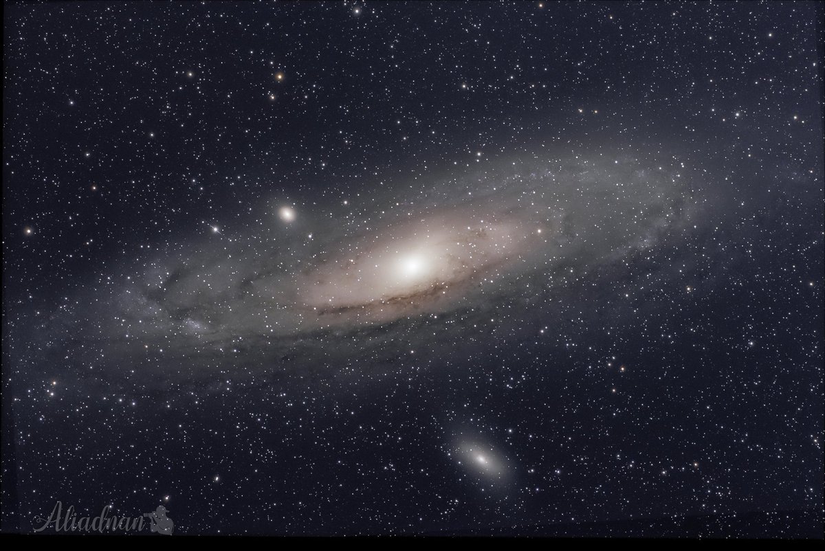 تصويري لمجرة اندروميدا من سماء محافظة واسط العراق قضاء النعمانية.