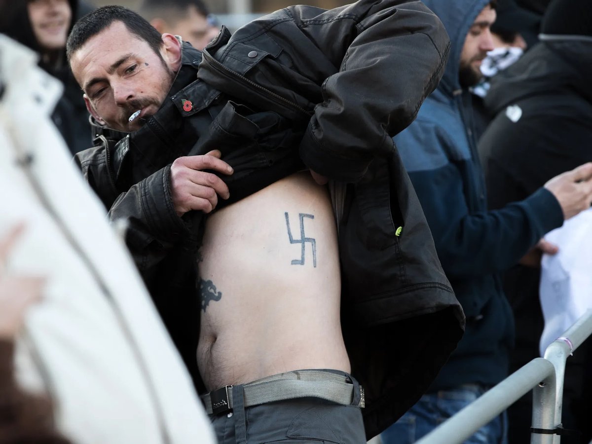 There’s people on video wearing ‘Fuck The Tories’ bucket hats whilst chanting ‘Tommy Tommy Tommy Tommy Robinson’ and screaming ‘Get Them Out’ with absolutely zero understanding of how fucking stupid that is. 

It’s like wearing a Poppy whilst doing a Nazi salute… oh hang on 3/