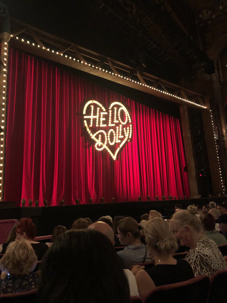 juliewaite's tweet photo. @hellodollyLDN Great seats #TodayTixUK Wonderful show,exceptional cast can’t fault a minute of it……. See it if you can. Thanks @SwindySam92 for accompanying me!!!!! https://t.co/s0GthIUqH8