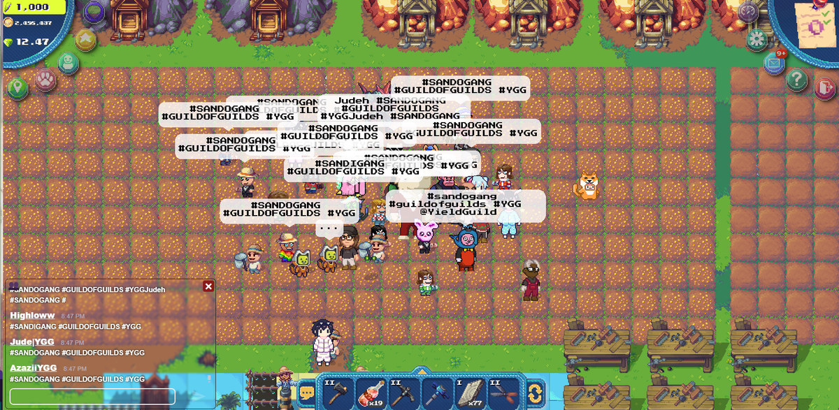 kuyakevs5's tweet photo. @Yieldguild GAP AMA x Sando Pixel Meet up! :)
#SANDOGANG #GUILDOFGUILDS #YGG https://t.co/yHwvJsm0Dd