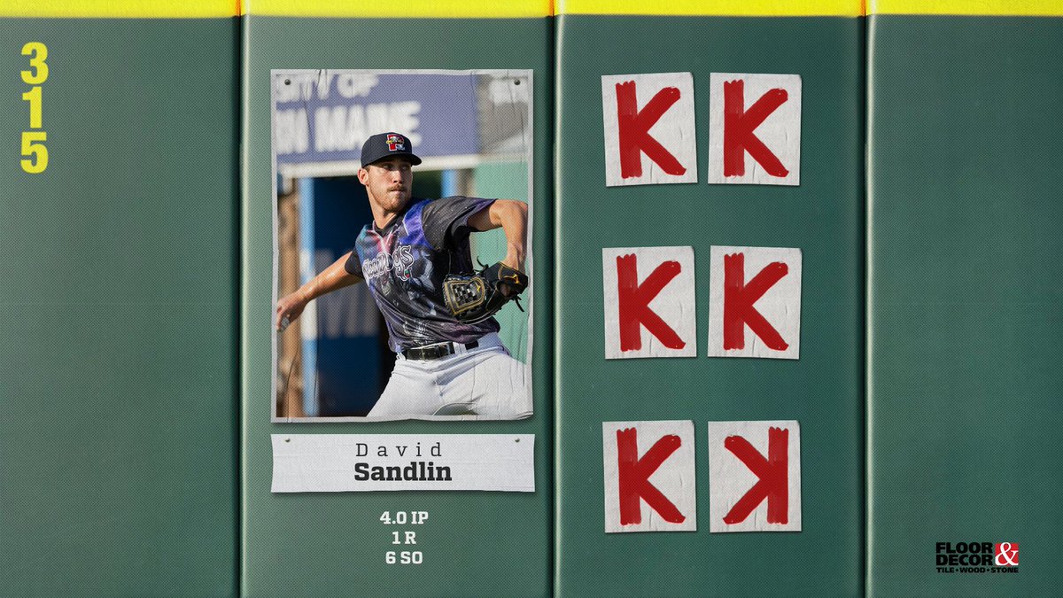 PortlandSeaDogs's tweet photo. The force was strong with David Sandlin last night, earning the Floor &amp; Decor Player of the Game with 4.0 Innings of one run ball, striking out six in his Hadlock Field debut. https://t.co/JetKxdrGPA