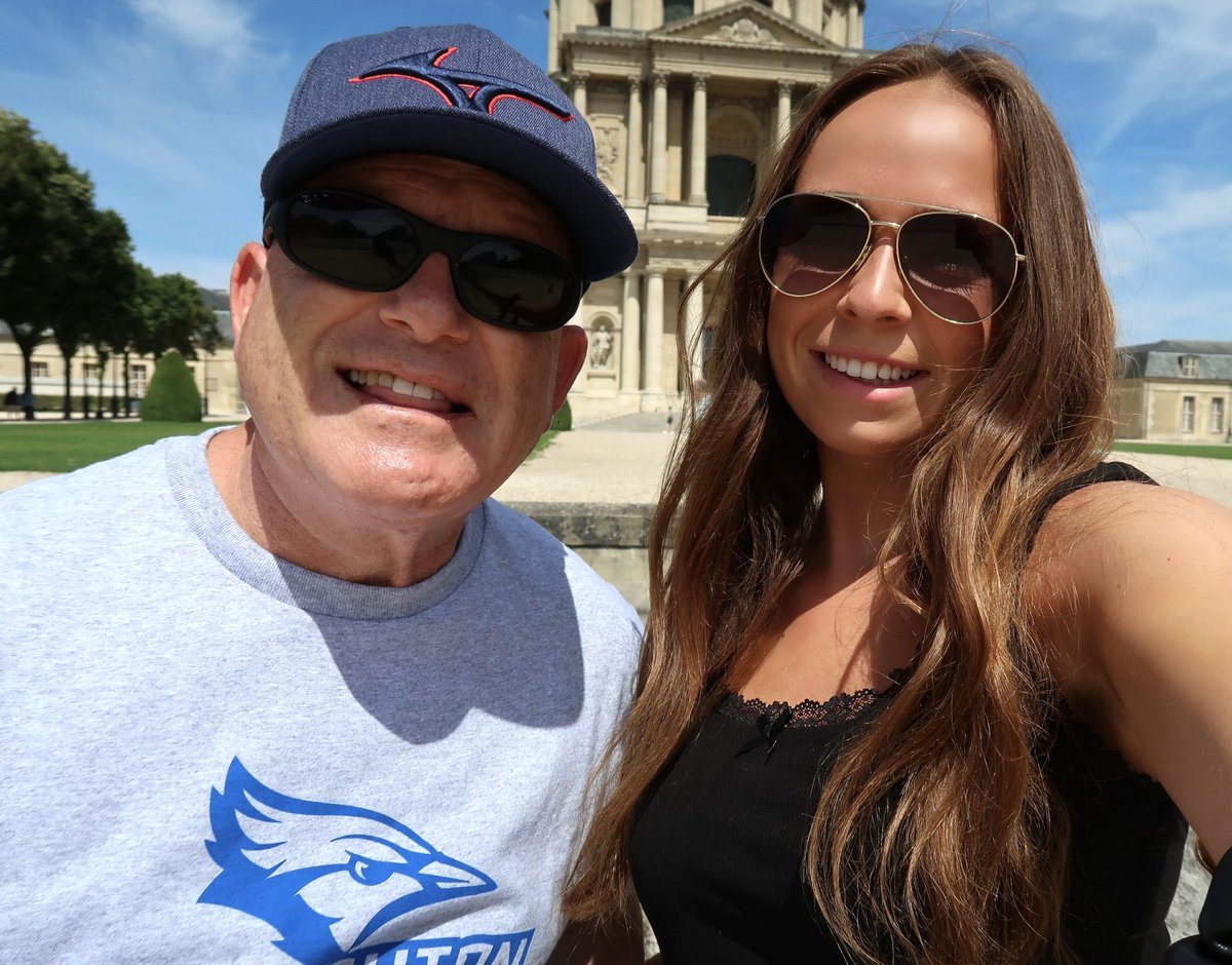 Doc_elitemind's tweet photo. First full day in France. Repping @CreightonVB, watching @usavolleyball, taking in famous sites & visiting lots of bakeries with @_sophie_widman! She loves her croissants! Tomorrow TKN plays at 6 pm and waiting to hear when the next match is for USA volleyball. @tkloth10 @kristennuss97 @JordanLarson10 @JessKnecht @scottpapek