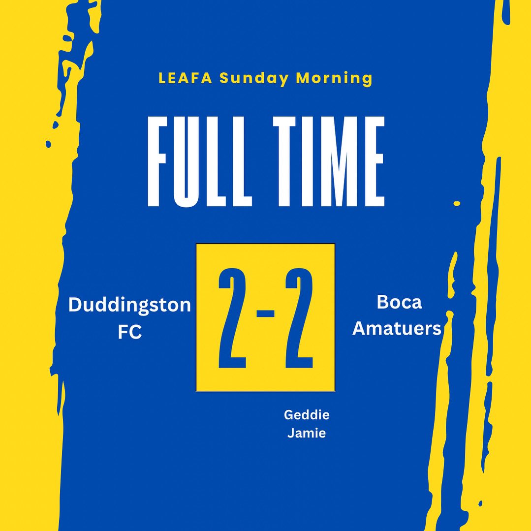 Results from the trip to Edinburgh today #boca #sundayleague #amateurfootball #leafa