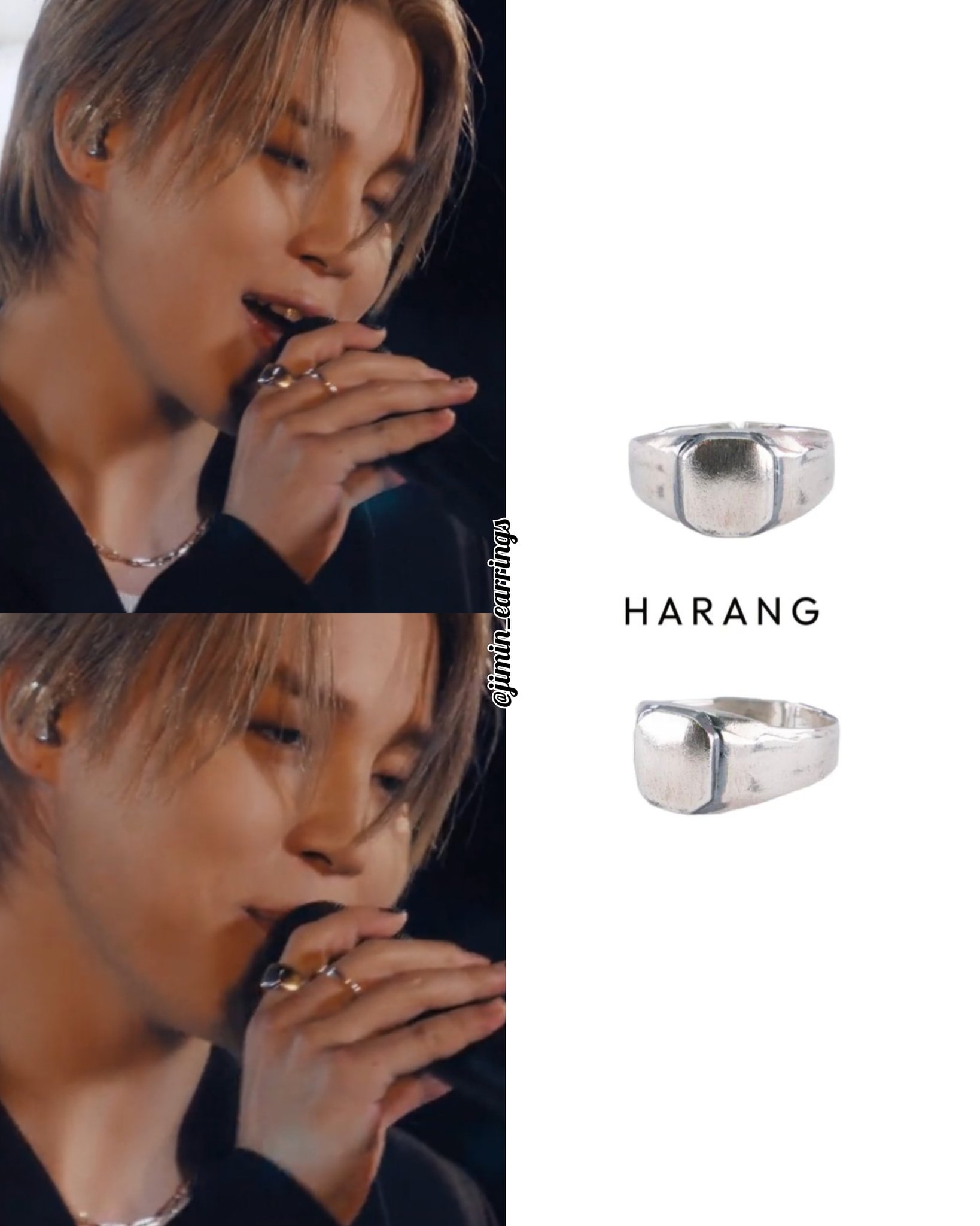 【HARANG】BTS JIMIN着用★RING★HR 130R BTS Jimin wearing HARANG ring on ”JIMIN MUSE“ Hidden Cubic
