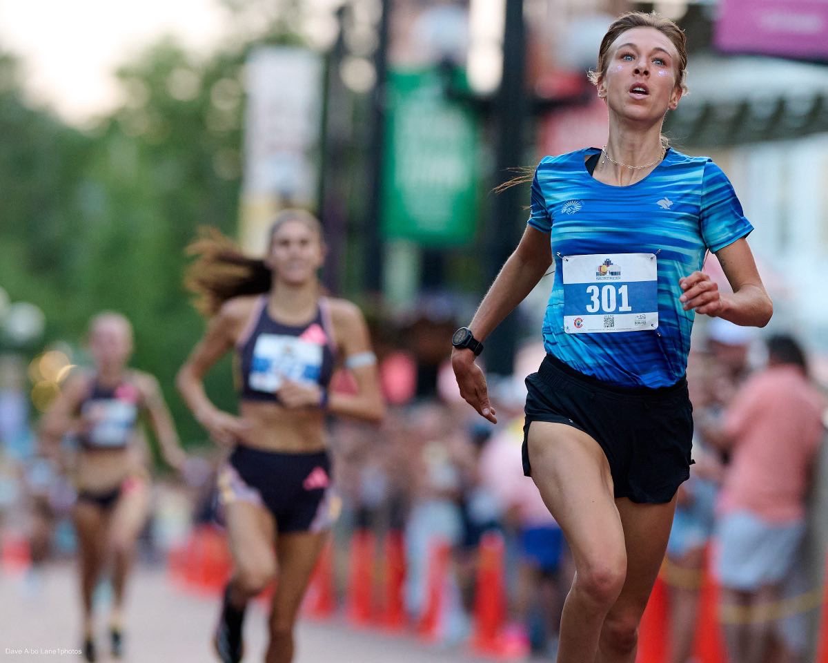FrontRangeElite's tweet image. 🥇 1st place at Pearl Street Mile in Boulder, CO. Teammate Rachael Rudel wins in a time of 4:50. On that course, in that time, she joins the ranks of Olympians and World Champs. One to watch for! 👀 
📸 Dave Albo
