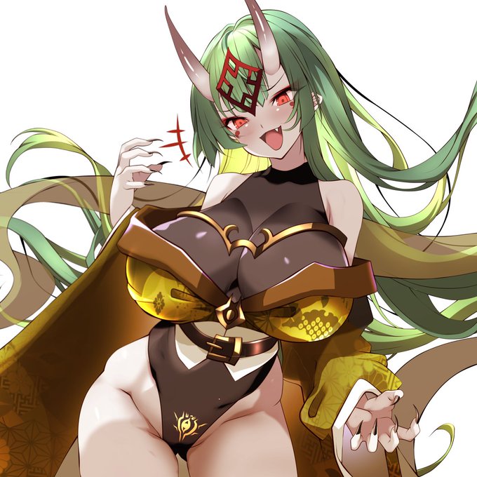 ♡1
波旬 迦樓(はじゅん かるら)
ふぁんてぃあでエロい目に合わせるためだけに生まれた看板鬼娘 