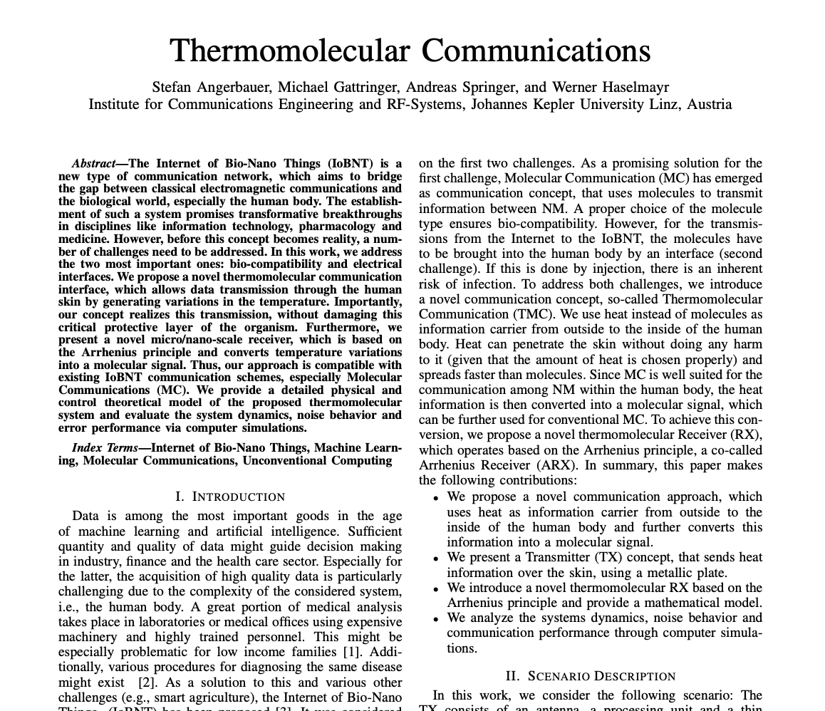 CorinneNokel's tweet photo. NANOMACHINES PLACED INSIDE THE HUMAN BODY
The Internet of Bio-Nano Things is a new type of communication network between classical electromagnetic communications and the biological world, especially the human body.
#ElectricalInterfaces
#IoBNT
https://t.co/hKunQQs9WE https://t.co/KV3GfqAg2W