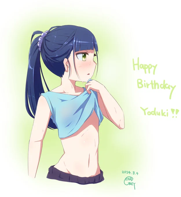 誕おめ宵月! 宵月はアクトレス活動のためのトレーニングとか自主的に頑張ってそう#アリスギアお絵かき#朧月のレゴリス#長宗宵月生誕祭 
