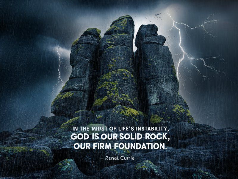 Ranal55's tweet image. In the midst of life&apos;s instability, God is our solid rock, our firm foundation.

#quote #quotesmith55 #instability #foundation #SundaySpirit